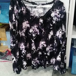 Simply vera vera wang long sleeve shirt